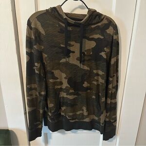 Express Men’s Camo Slub Hoodie, Size Small
